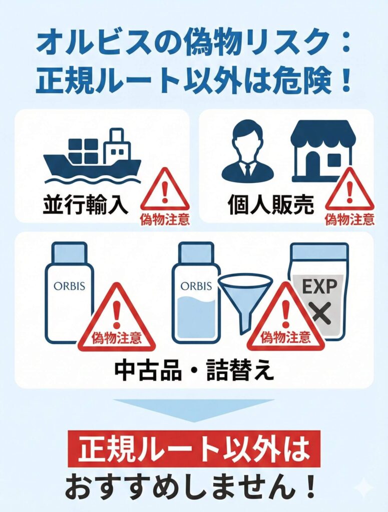 オルビスは偽物が存在するかも？の画像です