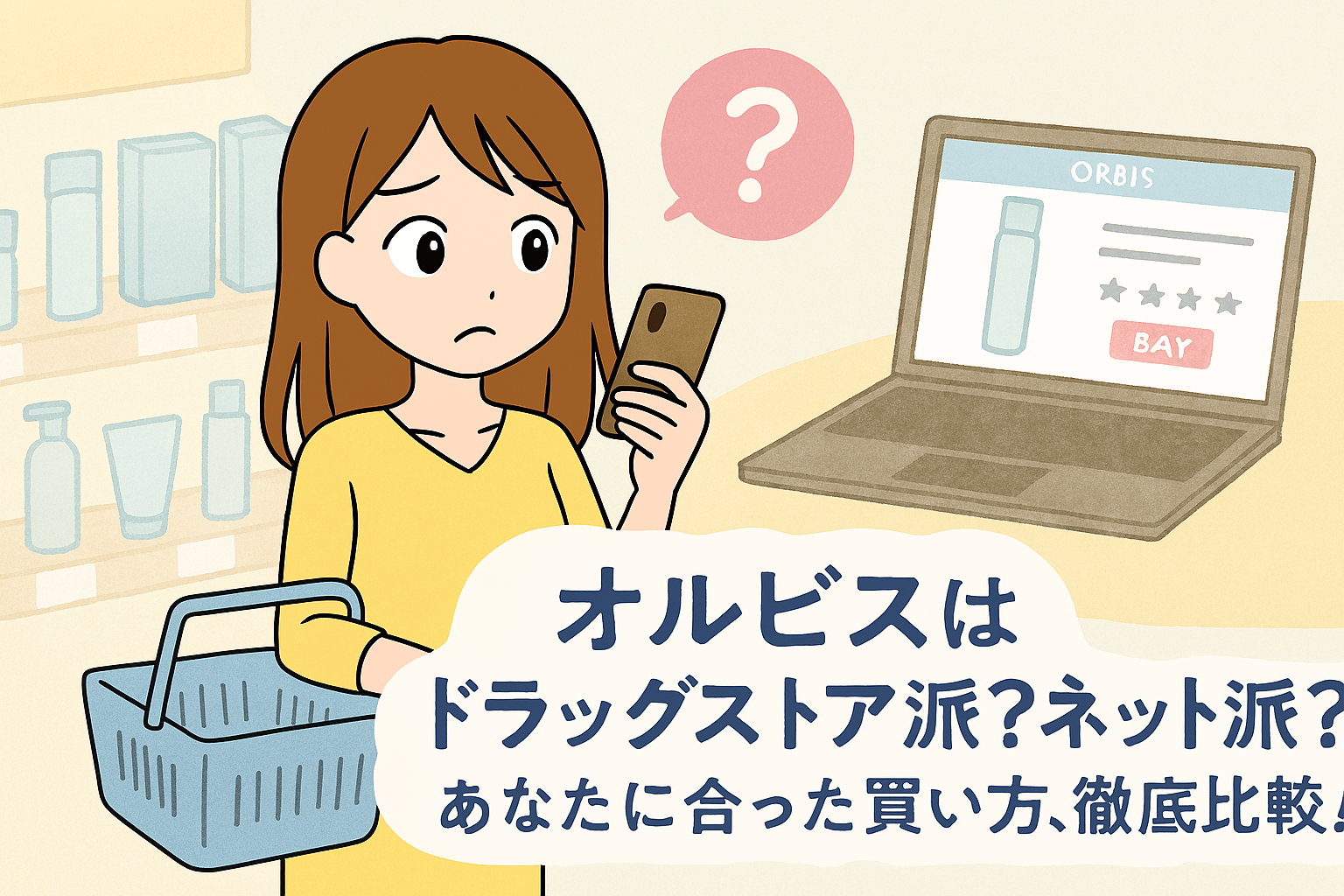 オルビスはドラッグストア、ネットどっちが良い？