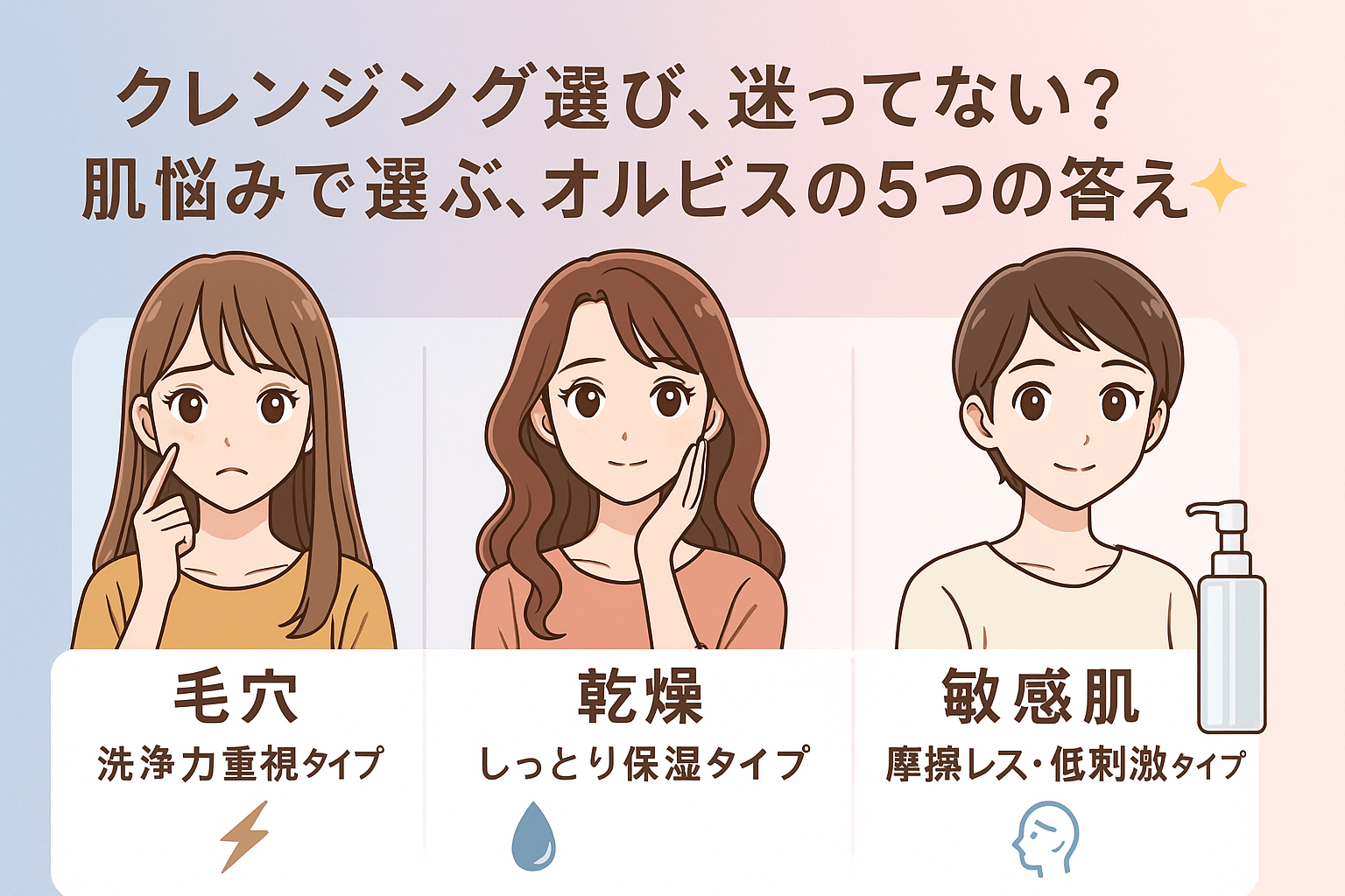 オルビスクレンジングどれがいいのか徹底解説！